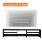 95-inch TV Stand for 85-inch Flat Screen, LED Wood Media Console Storage Cabinet Entertainment Centre with 6 Open Shelves
